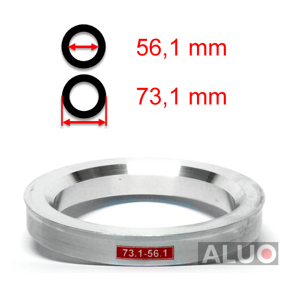 Alumiini Soviterenkaat 73,1 - 56,1 mm ( 73.1 - 56.1 )