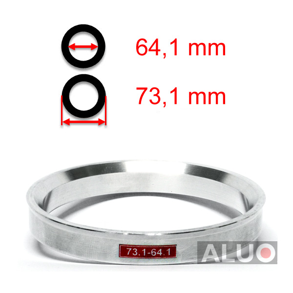 Alumiini Soviterenkaat 73,1 - 64,1 mm ( 73.1 - 64.1 )