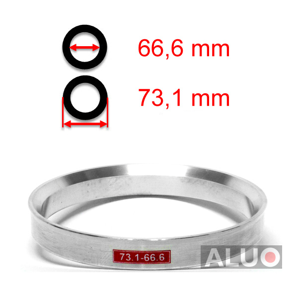 Alumiini Soviterenkaat 73,1 - 66,6 mm ( 73.1 - 66.6 )