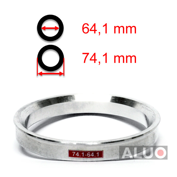 Alumiini Soviterenkaat 74,1 - 64,1 mm ( 74.1 - 64.1 )