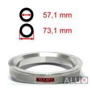 Alumiini Soviterenkaat 73,1 - 57,1 mm ( 73.1 - 57.1 )